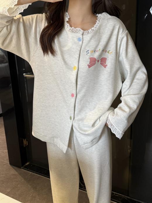 💕【秋冬甜心蝴蝶结磨毛羊绒睡衣套装】✨又软又暖又舒服的羊毛绒家居服，🌈好穿到飞起！ ✅怕冷星人必备磨毛睡衣！触肤即暖，💦舒服得不想出门！ 商品图2