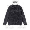 22120SDSA男士秋冬新款痞帅男装慵懒风简约刺绣字母圆领毛衣百搭宽松 商品缩略图1