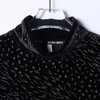 T4990SDSA男士秋冬新款痞帅男装韩版抽象印花绒面半高领长袖T恤百搭潮 商品缩略图2