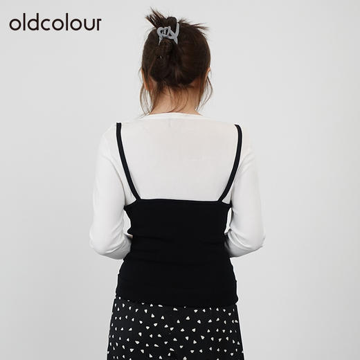 oldcolour欧珂春秋季简约休闲假两件长袖套头衫女GN31052854 商品图3