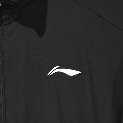 李宁运动外套男子健身系列轻薄透气针织立领风衣AFDV239 黑色AFDV239 商品图3