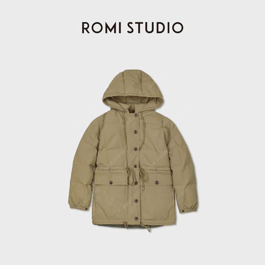 ROMI STUDIO“羽绒夹克”90白鹅绒收腰抽绳防风羽绒外套 RWCAWY5912 商品图2