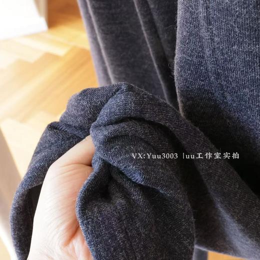 uu安利：有份量的垂感仿兔毛绒、高腰阔腿裤。大厂做工，内里全部包边。 商品图1