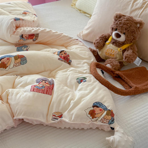 【品牌直发】加倍生活 A类针织棉豆豆绒大豆星星被 春秋被/冬被/加厚冬被 大豆纤维填充 可机洗 商品图3