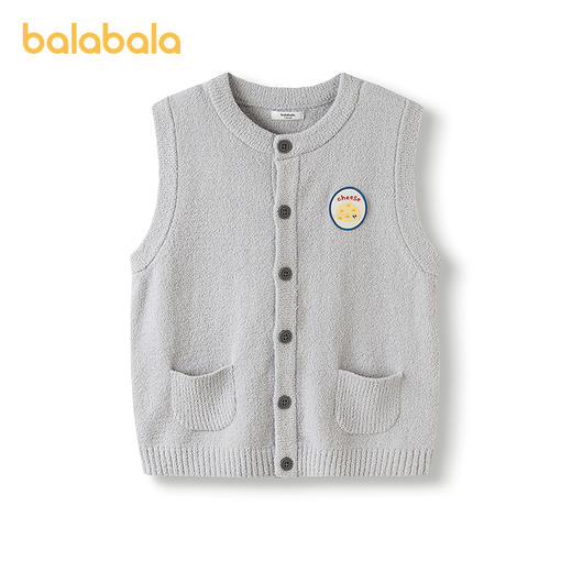 【商场同款】巴拉巴拉童装儿童马甲2025冬季新款半边绒保暖男童萌 商品图4