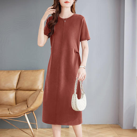 简约大方连衣裙2026年新款夏季今年流行爆款初夏穿搭直筒大码裙子 商品图2