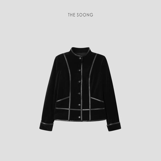 THESOONG|"绒面分割线"天然植绒酵洗加软锁温丝绒立体感外套HBWT7774 商品图8