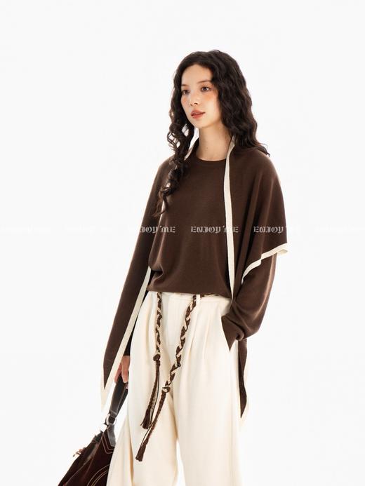 【门店同款】ENJOY冬季“游牧漫寻”披肩针织衫 167296165 商品图2