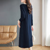 大码品牌女装长袖高端连衣裙女春秋季新款宽松高级感直筒T恤裙子 商品缩略图4