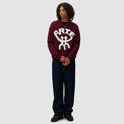 Arte All Together Cardigan 艺术字拉链开衫 商品图1