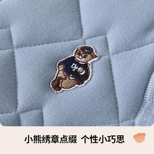 【校服神器】【110-160】【精典泰迪】男童羊毛夹棉保暖上衣 面层：92%聚酯纤维8%氨纶 底层：95%聚酯纤维5%氨纶 填充物：84%聚酯纤维16%绵羊毛 商品图8