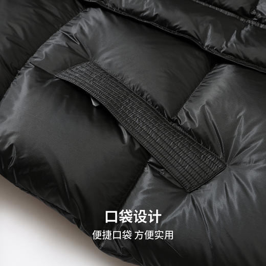 圣得西男高蓬连帽羽绒服2025秋冬款时尚御寒潮流易打理不跑绒外套 商品图9