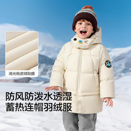 【商场同款】巴拉巴拉男童羽绒服加厚保暖冬装2025新款连帽外套潮 商品图3