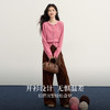 【11/5新品】熙世界可露丽风穿搭粉色毛衣开衫女秋冬新款圆领仿牛绒针织短外套 商品缩略图1