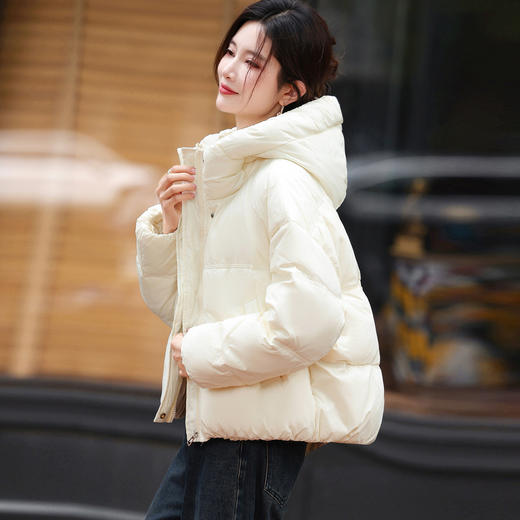 巨好看的羽绒服新款冬季面包服，小个子短款时尚保暖羽绒外套HR-LYSX25609 商品图0