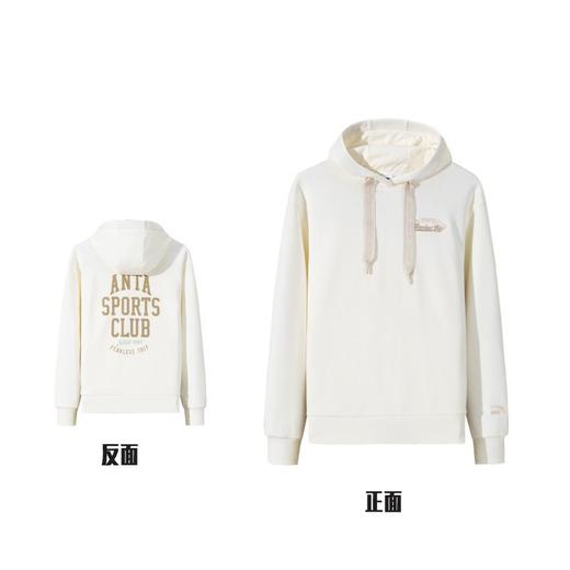 安踏泡芙绒卫衣女加绒连帽套头衫休闲针织运动162448701N-1 商品图3