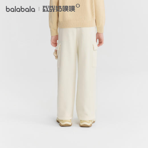 【奶噗噗IP商场同款】巴拉巴拉女童加绒裤子2025冬新款儿童工装裤 商品图3