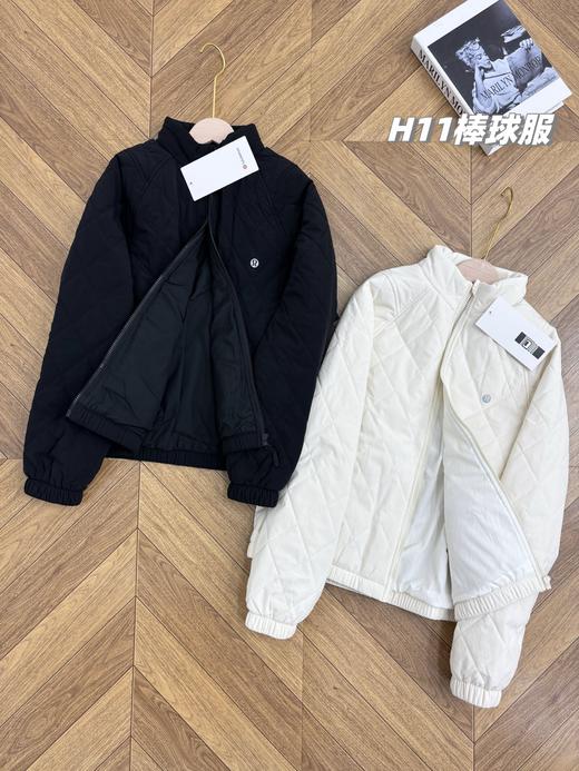 D110428轻暖羊毛夹层保暖棒球服女士夹克外套 商品图9