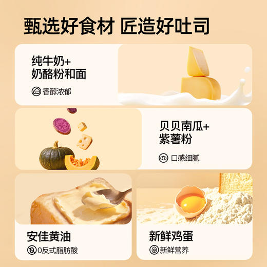 💥爆款复团‼️19.9秒杀16个🍞【奶酪博士】高钙奶酪南瓜小吐司🧀️ 商品图1