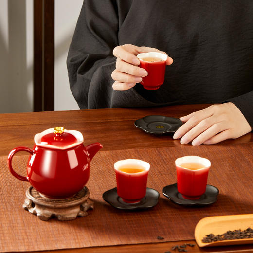 【故宫茶具】梅开五福茶具套装茶杯礼盒博物馆文创乔迁新年生日礼物 商品图1