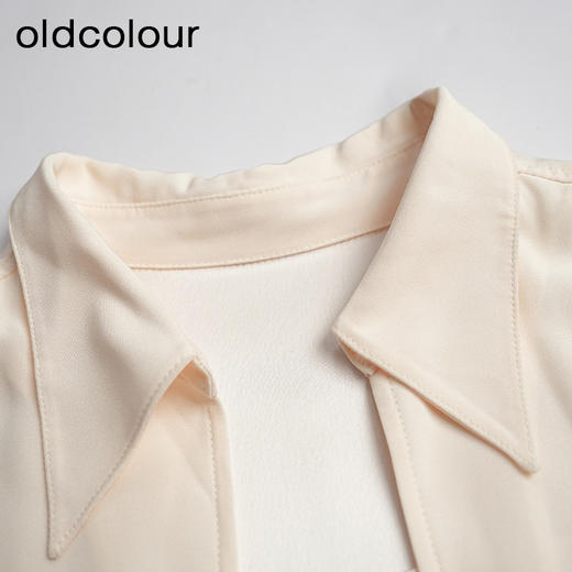 oldcolour欧珂夏季简约日常休闲宽松纯色中袖套头衫女HO26012530 商品图2