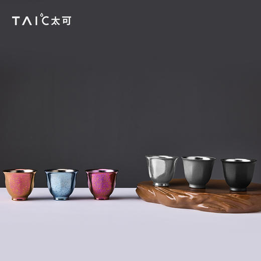 【TAIC 太可】茶韵茶具系列 纯钛盖碗茶杯主人杯高端功夫茶具套装 商品图1