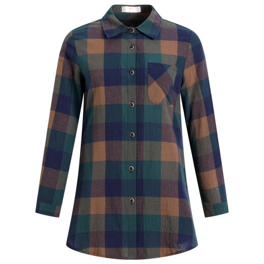 2026春款女装今年流行爆款别致漂亮衬衫复古格子外套长袖上衣百搭 商品图4