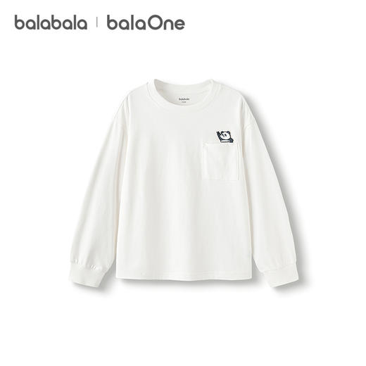 巴拉巴拉balaOne童装儿童长袖t恤2025秋季新款男女童舒适纯棉上衣 商品图4