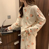 小熊珊瑚绒睡衣套装女秋冬新款圆领舒适柔软水蜜桃保暖家居服新款新品 商品缩略图3