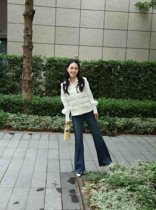 暖暖小确幸|轻盈立领拼接羽绒马甲 商品图2