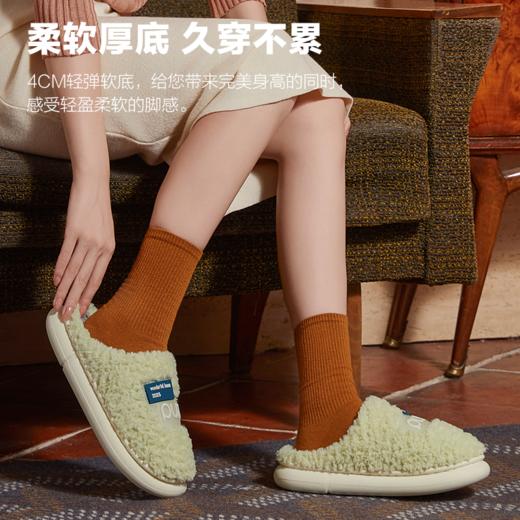 朴西冬季百搭居家棉拖鞋 商品图3