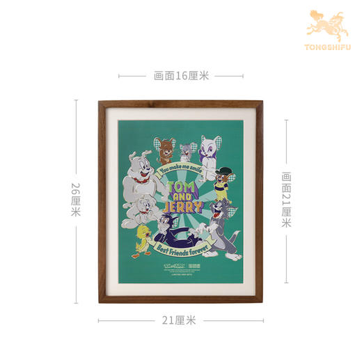 铜师傅 正版授权 手工錾刻 《猫和老鼠》桌面铜雕画 书桌装饰摆件 商品图7
