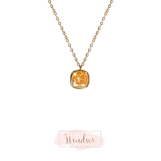 LHWINDSO 温莎珠宝  原创设计感柠檬挞戒指/项链 商品图0