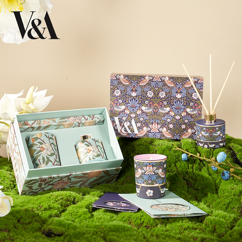 V&A博物馆 工艺美术系列 石榴 草莓小偷 香氛蜡烛香薰礼盒