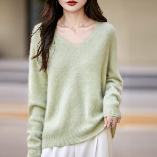 小禾同款 avann澳洲羊绒一线无缝美丽诺羊毛拉绒毛衫  圆领/V领/半高领（爆单7天内发货） 商品图11