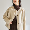 「高货sh」全新升级【铂金会员560/天猫759/差价199】(90936)洛诗琳单排扣羊毛双面呢大衣2025秋冬弯刀袖减龄短外套 商品缩略图1