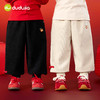 嘟嘟家儿童裤子宝宝冬季拜年长裤男童女童新年衣服婴儿加绒童装 商品缩略图4