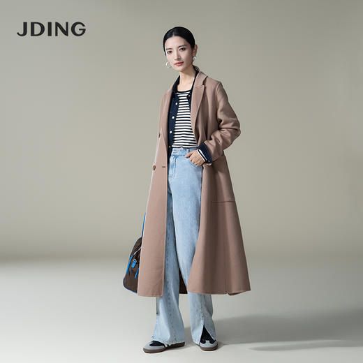 【商场同款】CJTJ304 “时髦长款开叉裤” 好穿显瘦的蓝色牛仔裤 裤口开叉 行走灵动自然 柔软弹性 坐立舒适不拘束 商品图13