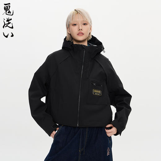 ONIARAI/鬼洗25秋冬新品女款轻户外软壳短款冲锋衣外套 B340224 商品图0