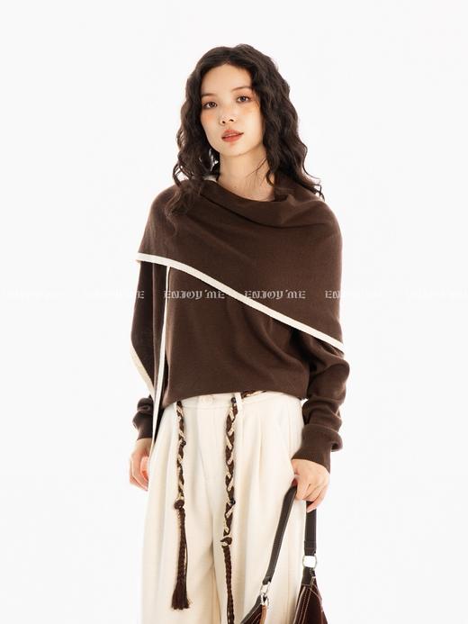 【门店同款】ENJOY冬季“游牧漫寻”披肩针织衫 167296165 商品图0