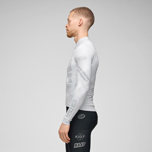 MAAP 男士 Drome 系列 加绒长袖骑行服 冰雾灰 商品图1