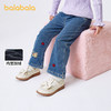 巴拉巴拉宝宝牛仔裤加绒女童微喇裤秋冬2025新款裤子 商品缩略图0