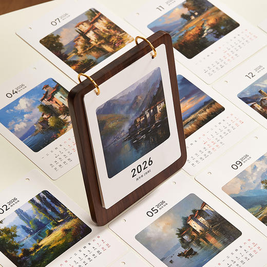 初心| 新年日历台历 2026 年黑胡桃木 商品图2