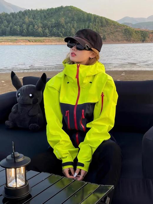 LUCKY DEER幸运鹿情侣款大牌平替户外潮流硬壳风衣外套 商品图1