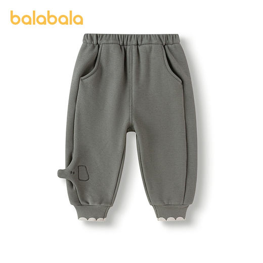 【商场同款】巴拉巴拉宝宝长裤加绒男童休闲裤秋冬2025新款裤子萌 商品图4