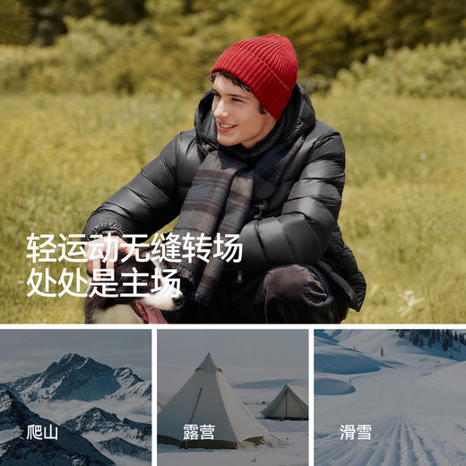 森马羽绒服男冬季90绒子轻量鹅绒服2025新款情侣款可拆卸连帽外套 商品图4
