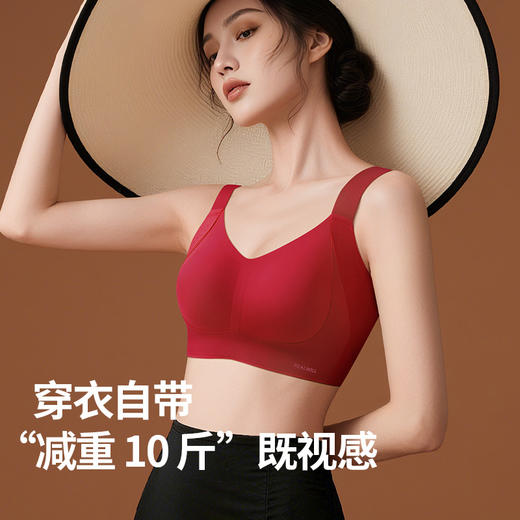 💗【提拉女王-侧重副乳版 B-F杯】【一收二定三提】润微橡皮擦大胸显小内衣 此款底围偏大，建议选小一码    橡皮擦内衣【提拉系列】 商品图1