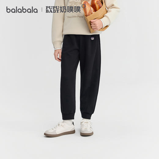 【奶噗噗IP】巴拉巴拉童装女童加绒裤子2025秋冬装新款潮 商品图0