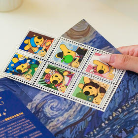 团团大艺术家系列邮票贴纸