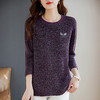 针织打底衫女大码2026新款秋冬长袖t恤妈妈宽松洋气上衣女士毛衣 商品缩略图3